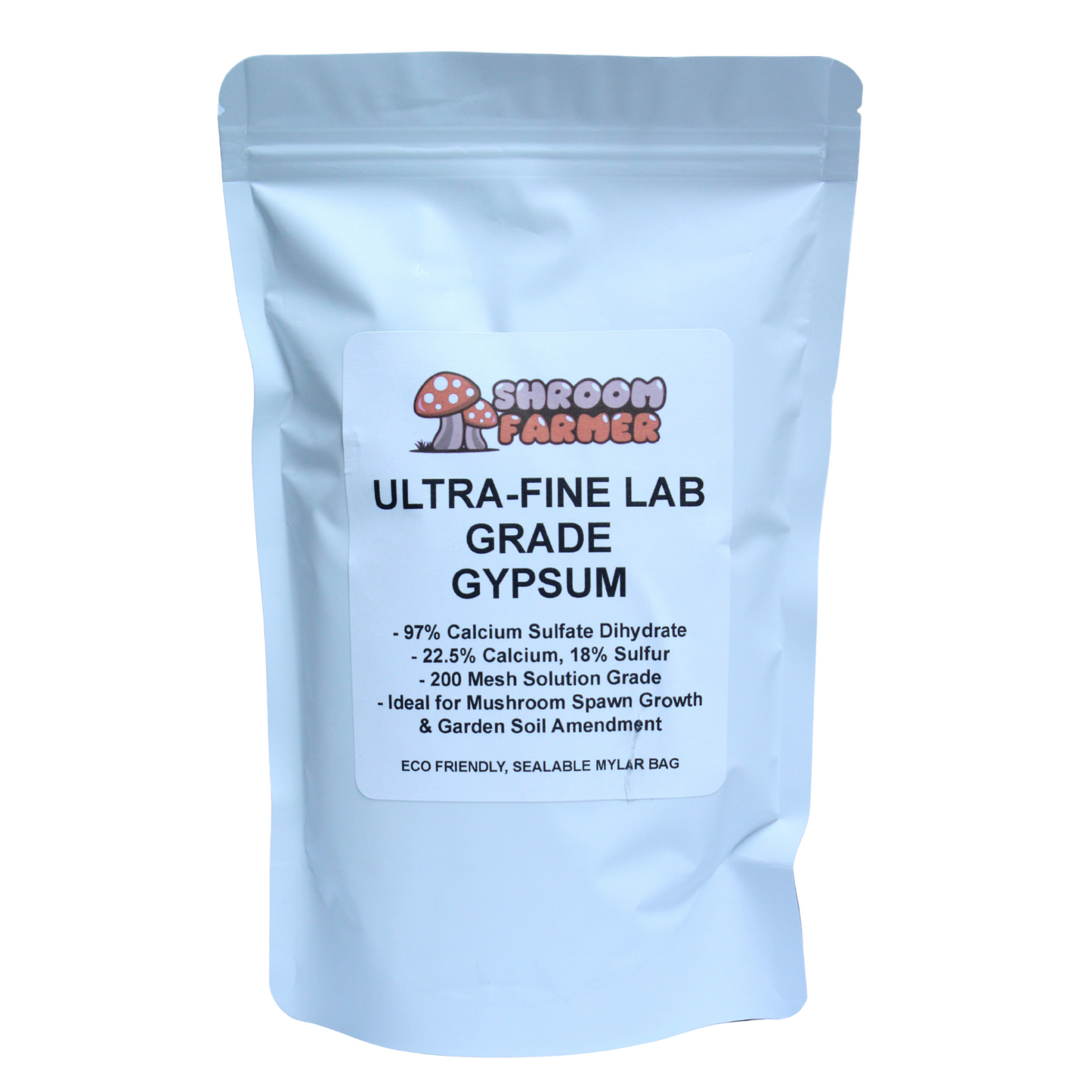 Premium Lab Grade Gypsum Powder Food Grade for Mushroom Spawn & Garden Soil Amendment